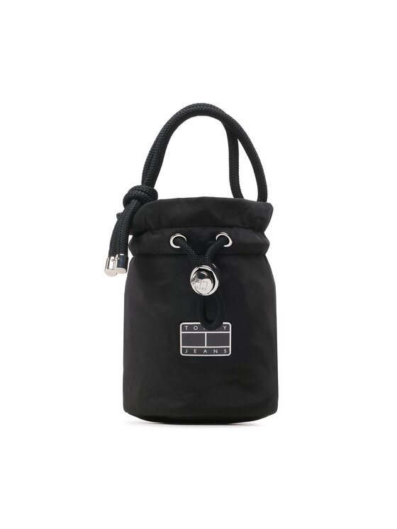 Tommy Jeans Torbica Tjw Beach Summer Bucket Bag AW0AW14582 Crna