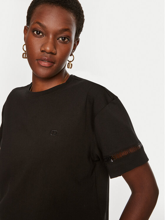 TWINSET TWINSET T-Shirt 242TP2501 Schwarz Regular Fit