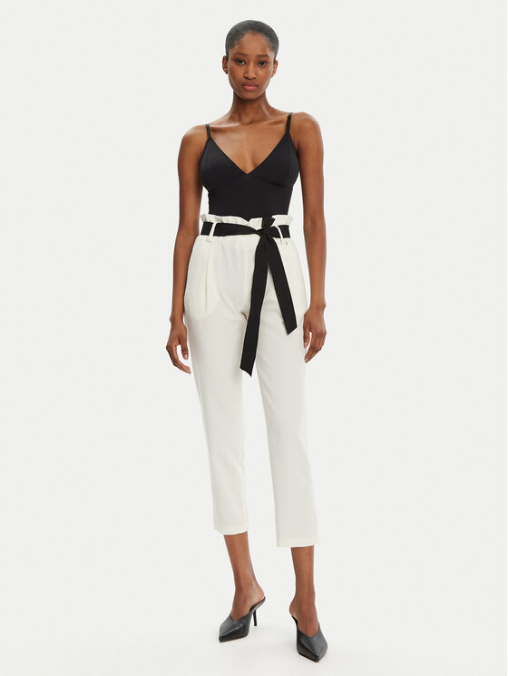 Rinascimento Rinascimento Stoffhose CFC0122382003 Écru Regular Fit