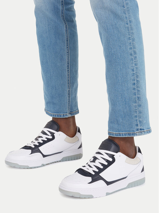 Tommy Hilfiger Tommy Hilfiger Sneakers Th Basket Best Locker FM0FM04969 Bianco