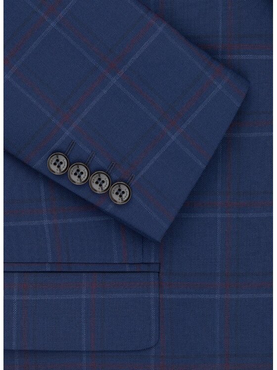 Pako Lorente Pako Lorente Marynarka P24SF-3G-005 Granatowy Slim Fit
