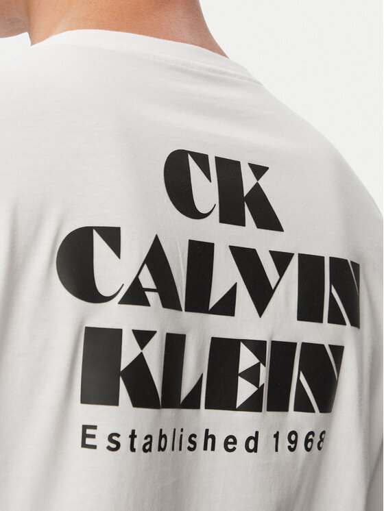Calvin Klein Jeans Calvin Klein Jeans Póló Resort Graphic LV04RG802G Fehér Regular Fit