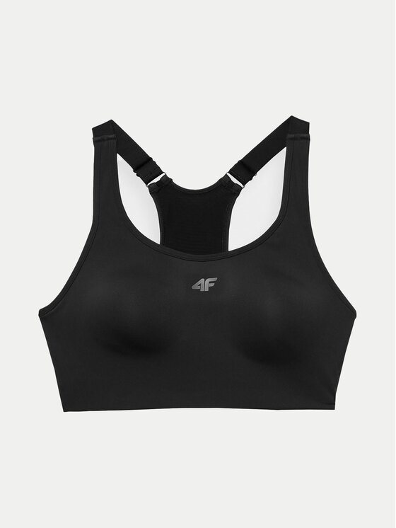 4F 4F Sportski grudnjak 4FWSS24USBAF117 Crna