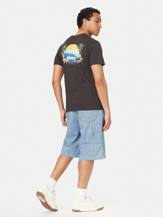 Quiksilver Quiksilver Majica EV Barrel Paradise EQYZT08285 Črna Regular Fit