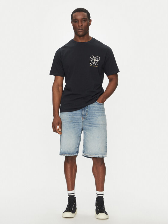 Quiksilver Quiksilver Tricou EQYZT08032 Negru Oversize