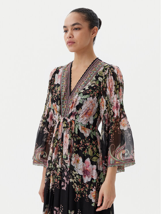 Hale Bob Hale Bob Rochie de vară with silk 4YPR652A Negru Regular Fit