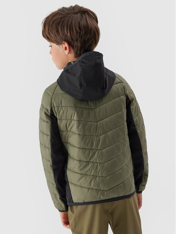 4F 4F Pohodna jakna 4FJAW23TTJAM282 Khaki Regular Fit