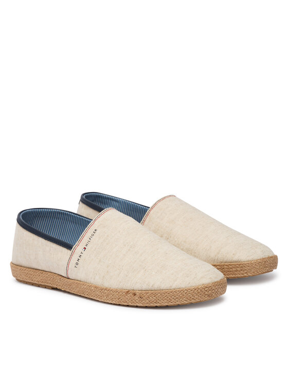 Tommy Hilfiger Tommy Hilfiger Εσπαντρίγιες Hilfiger Chambray Espadrille FM0FM05793 Εκρού