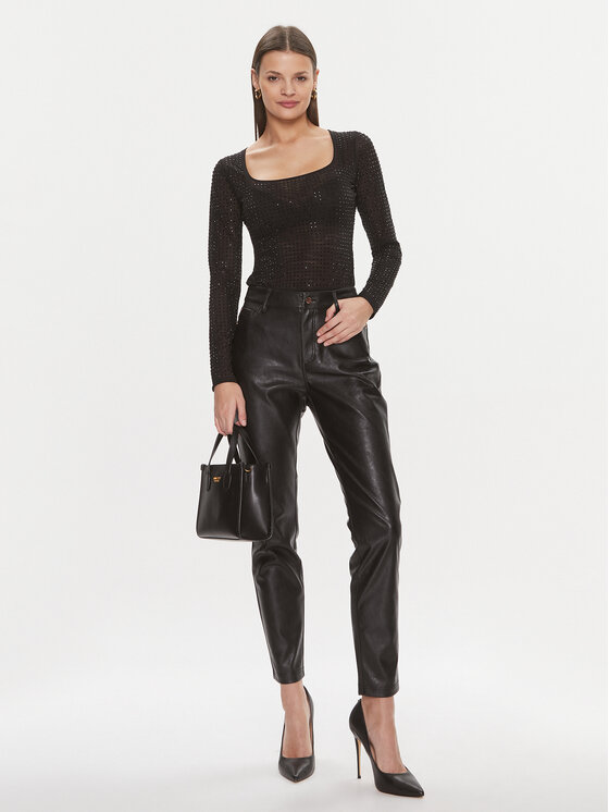 Guess Guess Glaustinukė Karolina O4RM06 KBZX0 Juoda Slim Fit