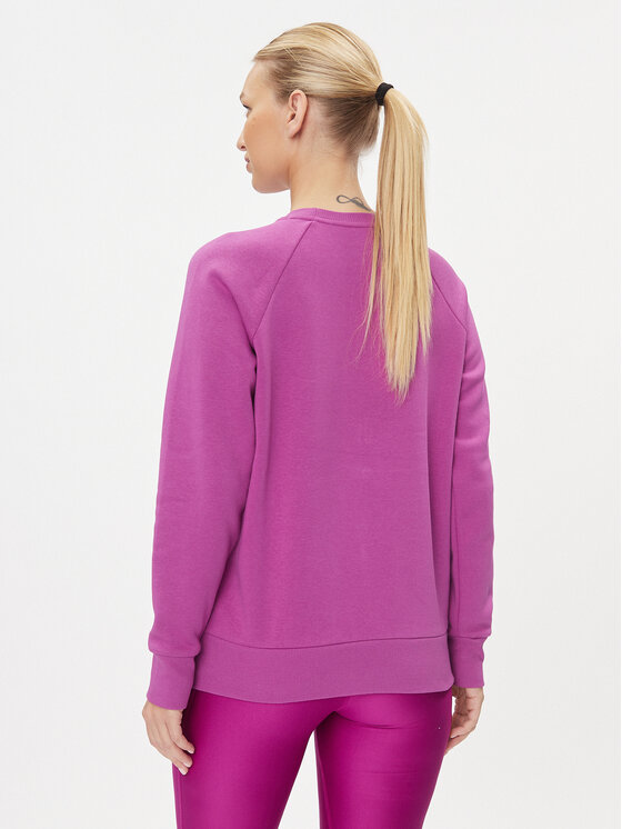 Under Armour Under Armour Majica dugih rukava Ua Rival Fleece Crew 1379508 Bijela Loose Fit