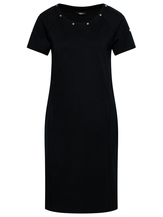 Liu Jo Sport Liu Jo Sport Повсякденна сукня TA1123 J6182 Чорний Regular Fit