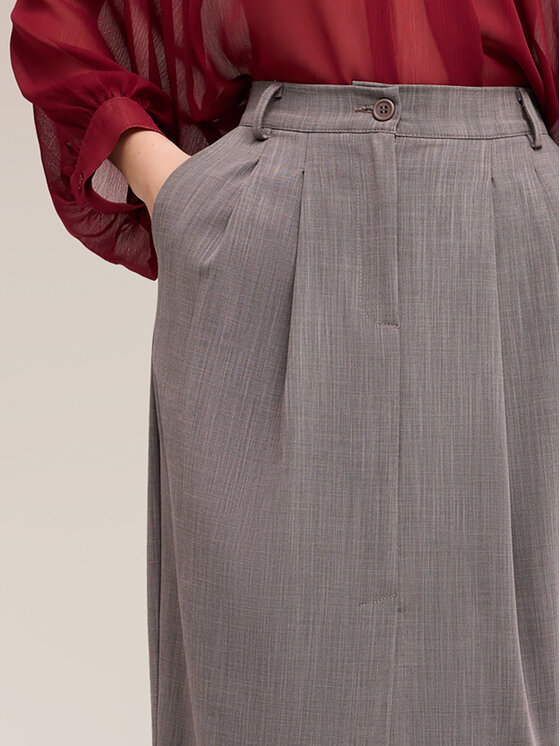 Motivi Motivi Gonna midi 1065Q001246N0S3 Grigio Baggy Fit