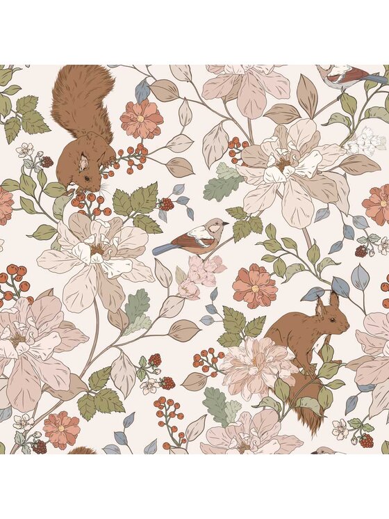 Tapeta Dekornik, Squirrels in the Woods