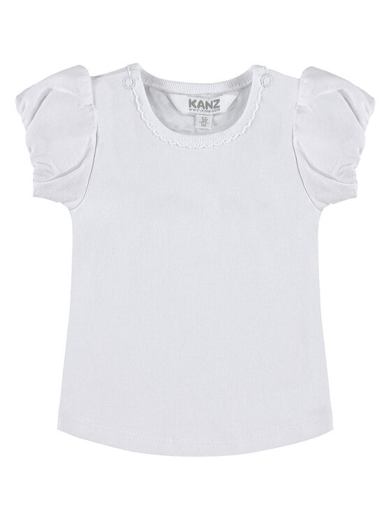 Kanz Kanz T-Shirt 1712943-1000 Biały Basic Fit