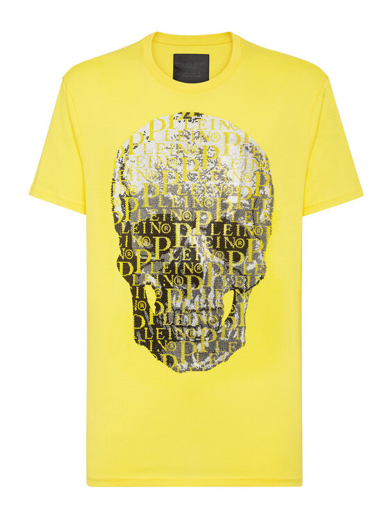PHILIPP PLEIN PHILIPP PLEIN Tričko 2591 Žltá Regular Fit