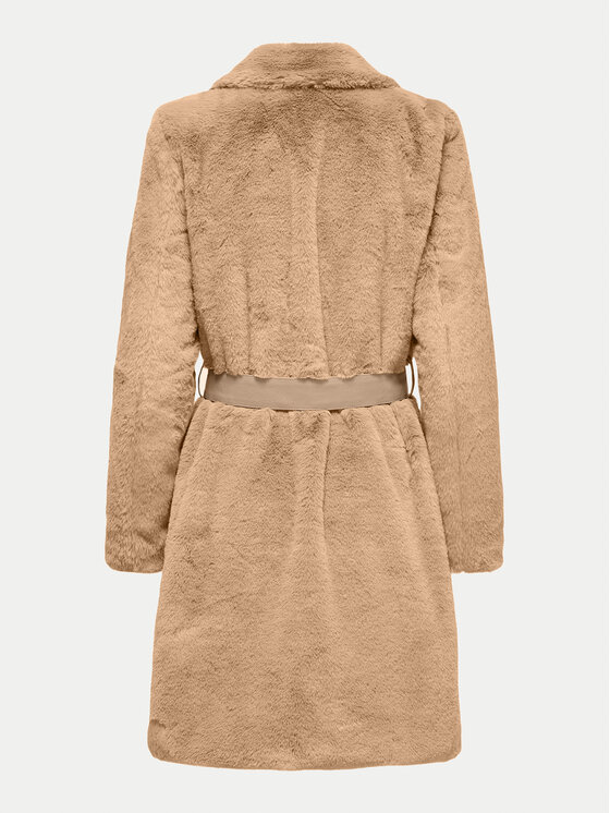 ONLY ONLY Pelzmantel Vida 15322103 Beige Regular Fit