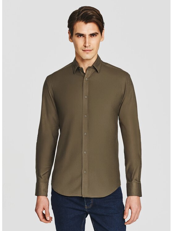 Pako Lorente Pako Lorente Koszula P26SF-1X-005 Zielony Slim Fit