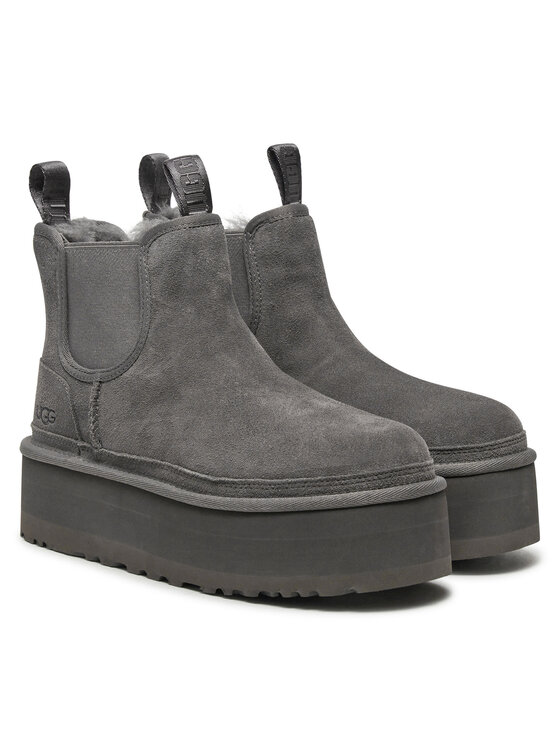 Ugg Ugg Jātnieku stila puszābaki W Neumel Platform 1134526 Pelēks