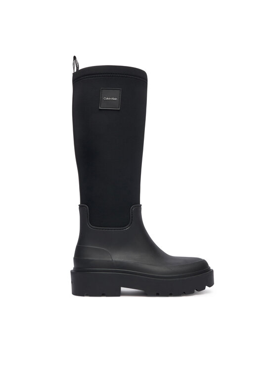 Calvin Klein Calvin Klein Гумени ботуши Rainboot High Rubber Neo HW0HW03180 Черен