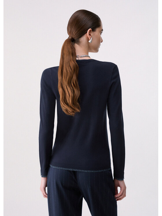 Liu Jo Liu Jo Sweter WF6012MS49I93922 Niebieski jasny Regular Fit