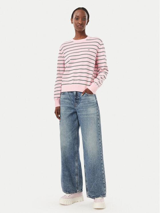 Tommy Jeans Tommy Jeans Пуловер Essential DW0DW23360 Розов Regular Fit