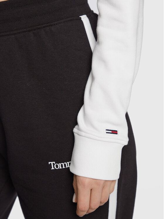 Tommy Jeans Tommy Jeans Felpa Archive DW0DW14927 Bianco Cropped Fit