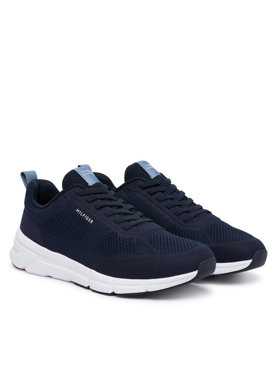 Tommy Hilfiger Tommy Hilfiger Sneakers Light Knitted Hilfiger Runner FM0FM06010 Dunkelblau