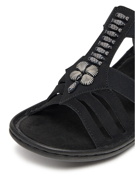 Rieker Rieker Sandalen 60806-00 Schwarz