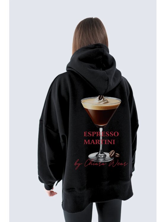 Bluza Chiara Wear, Rozmiar XS/S, Czarny, Bluza damska kaptur ESPRESSO MARTINI