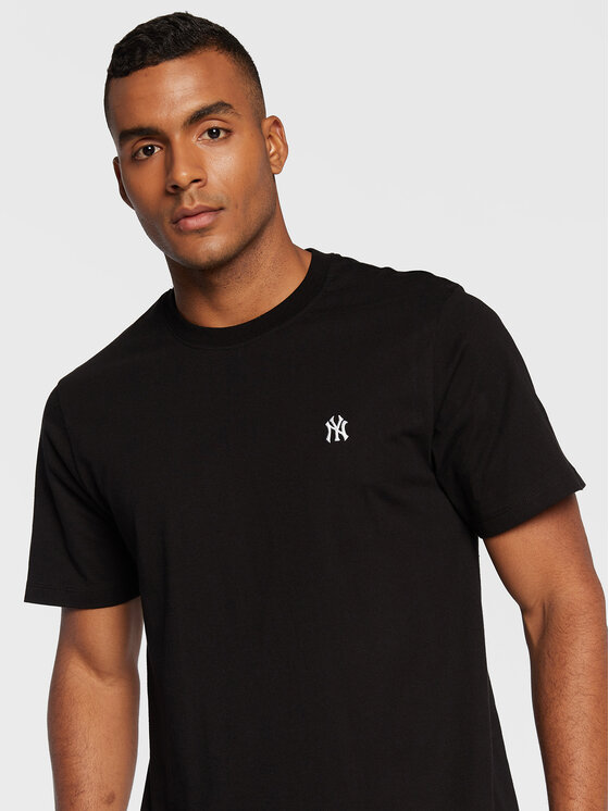 47 Brand 47 Brand T-krekls Base Runner BB017TEMBRT562256JK Melns Regular Fit