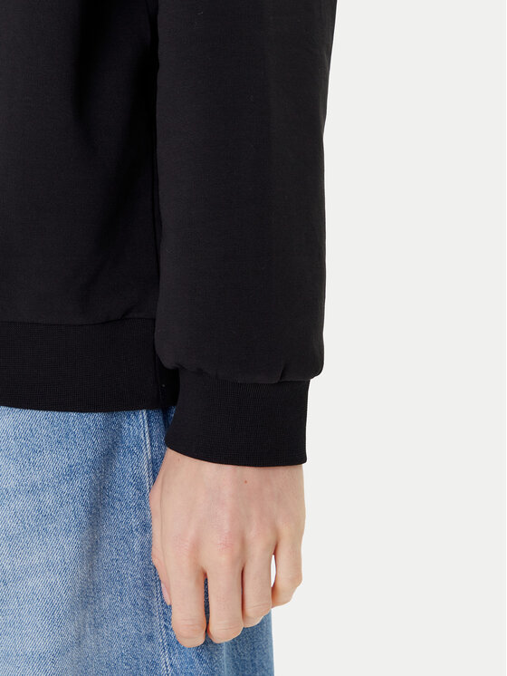 Liu Jo Sport Liu Jo Sport Суитшърт Ecs Felpa Chiusa TF5196 FS090 Черен Regular Fit