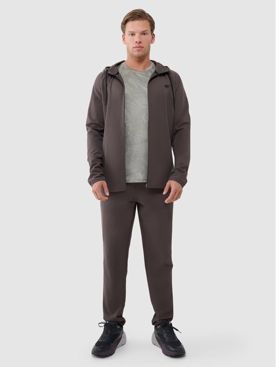 4F 4F Teplákové nohavice 4FWSS25TFTRM0781-81S Hnedá Regular Fit