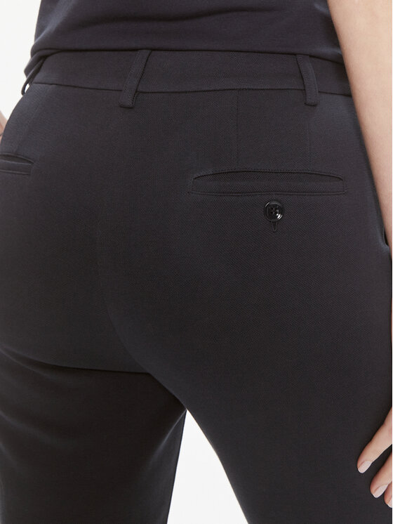 Weekend Max Mara Weekend Max Mara Pantaloni di tessuto Basco 2415781051 Blu scuro Regular Fit