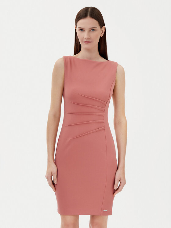 Calvin Klein Calvin Klein Koktel haljina K20K208433 Ružičasta Slim Fit