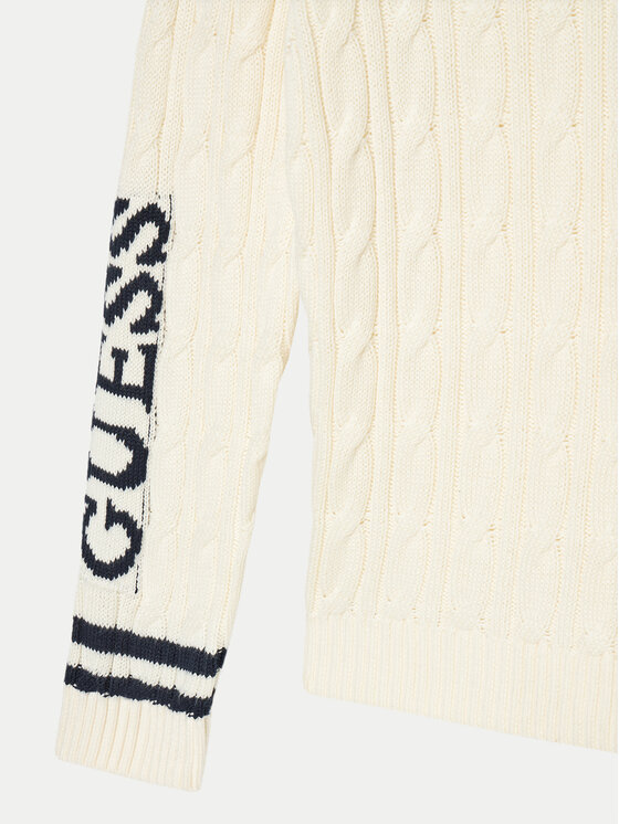 Guess Guess Pulover Mini Me C L4RR03 Z30W1 Écru Regular Fit