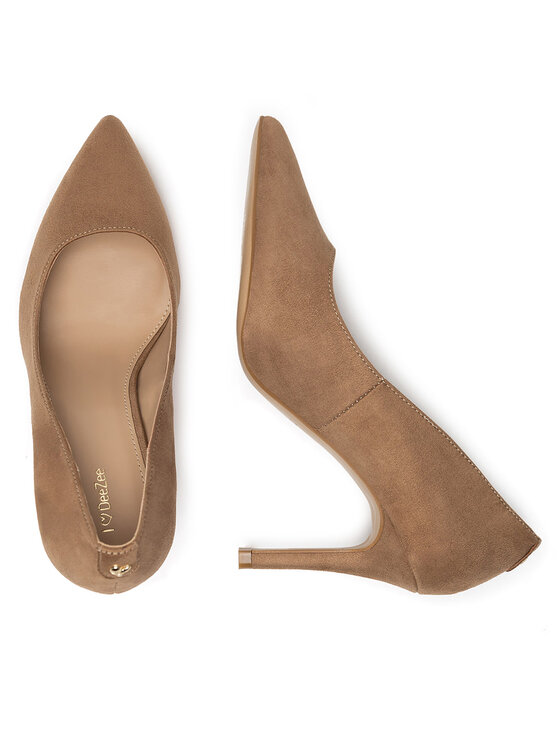 DeeZee DeeZee Pantofi cu toc subțire WYL3660-7 Bej