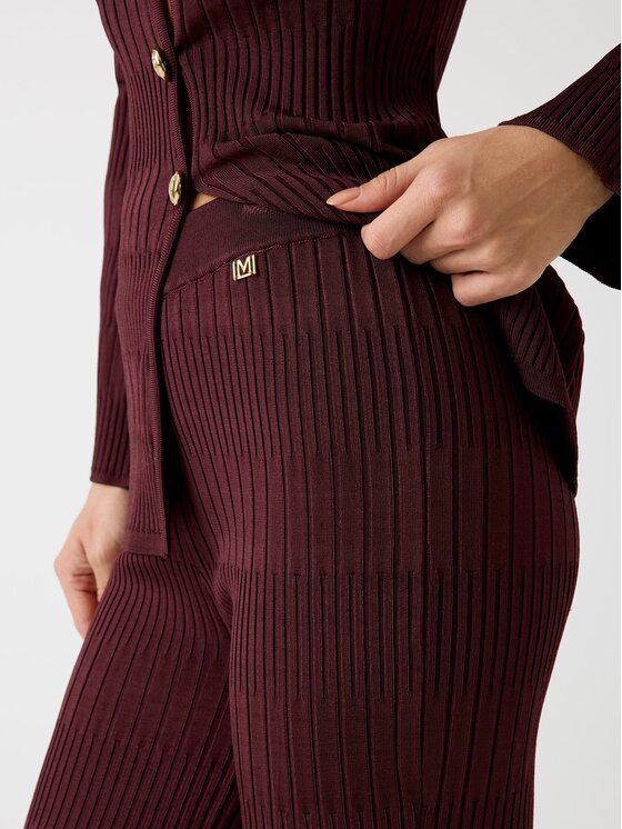 Marciano Guess Marciano Guess Штани з тканини 176725 Бордовий Slim Fit