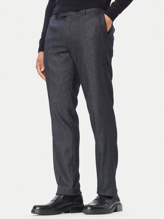 BOSS BOSS Ülikonna püksid 50571984 Tumesinine Slim Fit