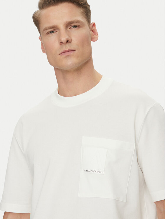 Armani Exchange Armani Exchange T-särk 6DZMJC ZJXHZ 1116 Valge Regular Fit