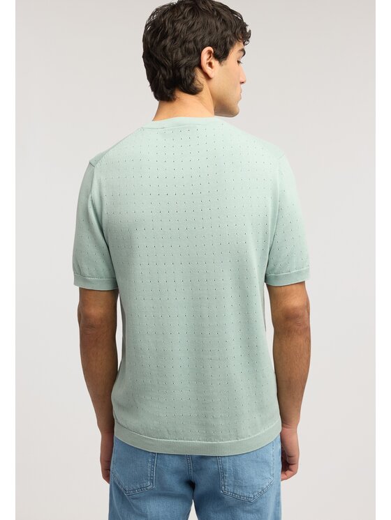 Trussardi Trussardi Sweter M0588000063N014 Turkusowy Regular Fit