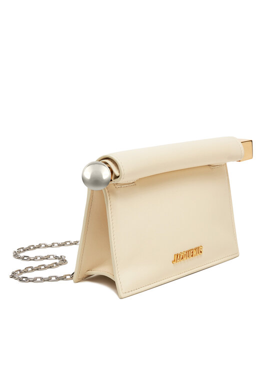 JACQUEMUS JACQUEMUS Geantă La Petite Pochette Rond C 241BA392-3171 Écru