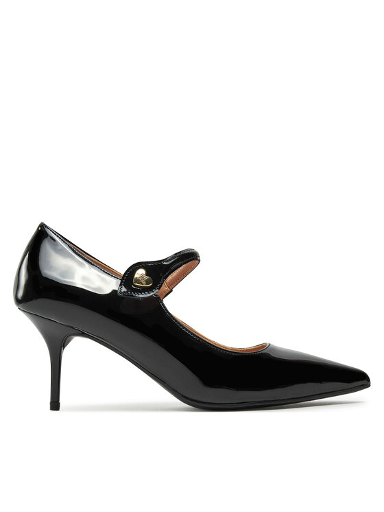 Pantofi cu toc subțire LOVE MOSCHINO JA10537G0LIH0000 Negru