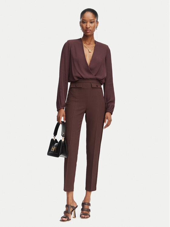Elisabetta Franchi Elisabetta Franchi κορμάκι CB-007-62E2-V420 Σκούρο καφέ Regular Fit