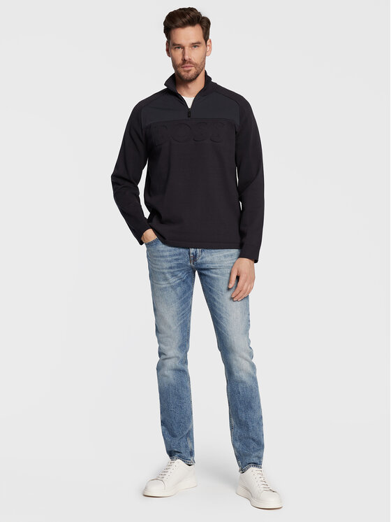 Felpa Zine 50471807 Blu scuro Regular Fit