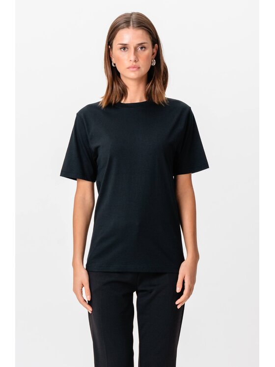 TeeShoppen TeeShoppen T-Shirt 'Oversized Collection' Czarny Oversize