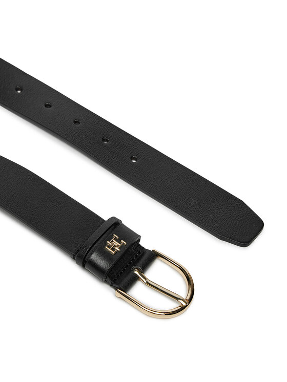 Tommy Hilfiger Tommy Hilfiger Pasek Damski Essential Effortless 3.5 AW0AW16837 Czarny