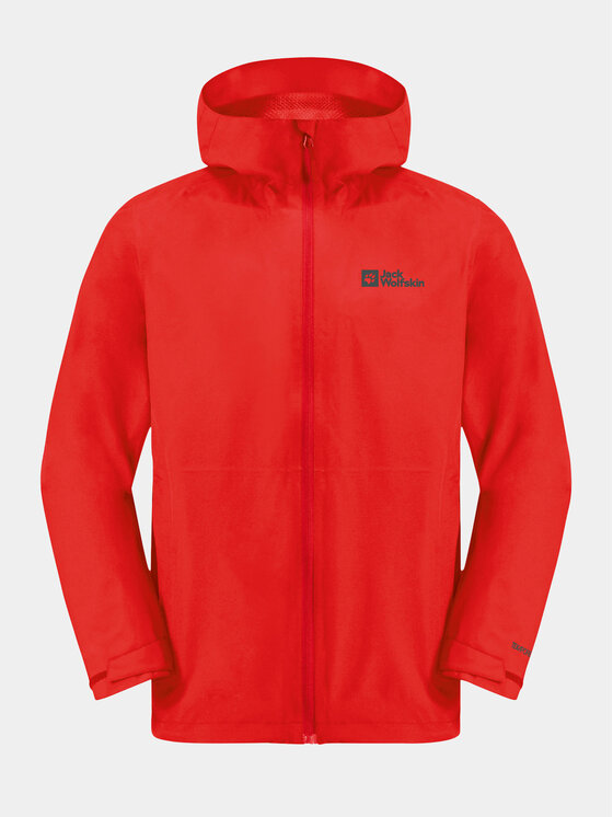 Jack Wolfskin Jack Wolfskin Яке за дъжд Robury 2L Jkt 1116391 Червен Regular Fit