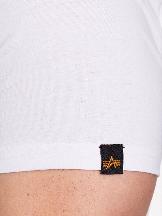Alpha Industries Alpha Industries T-Shirt Basic 118533 Biały Regular Fit
