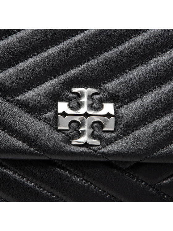 Tory Burch Tory Burch Torbica Kira Chevron Convertible Shoulder Bag 90446 Crna
