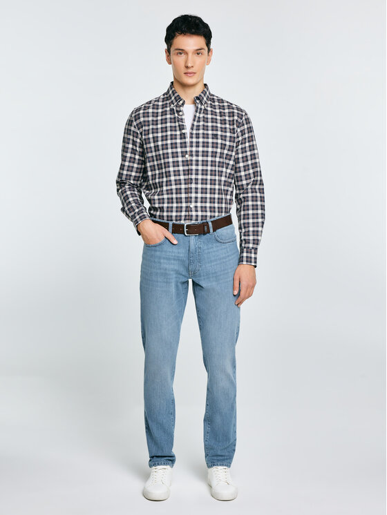 BIG STAR BIG STAR Koszula GIBBINEROS Czarny Basic Fit